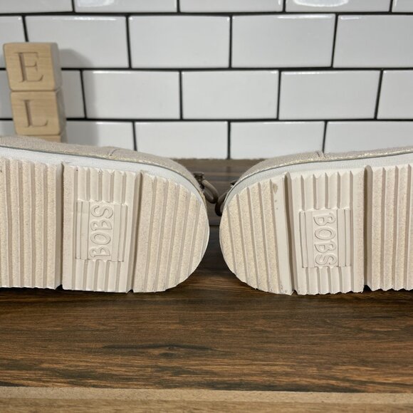 Skechers BOBS Chill Flex Hot 2 Trot Womens Size 10 Shoes Natural Alpargata Flat - Picture 10 of 14